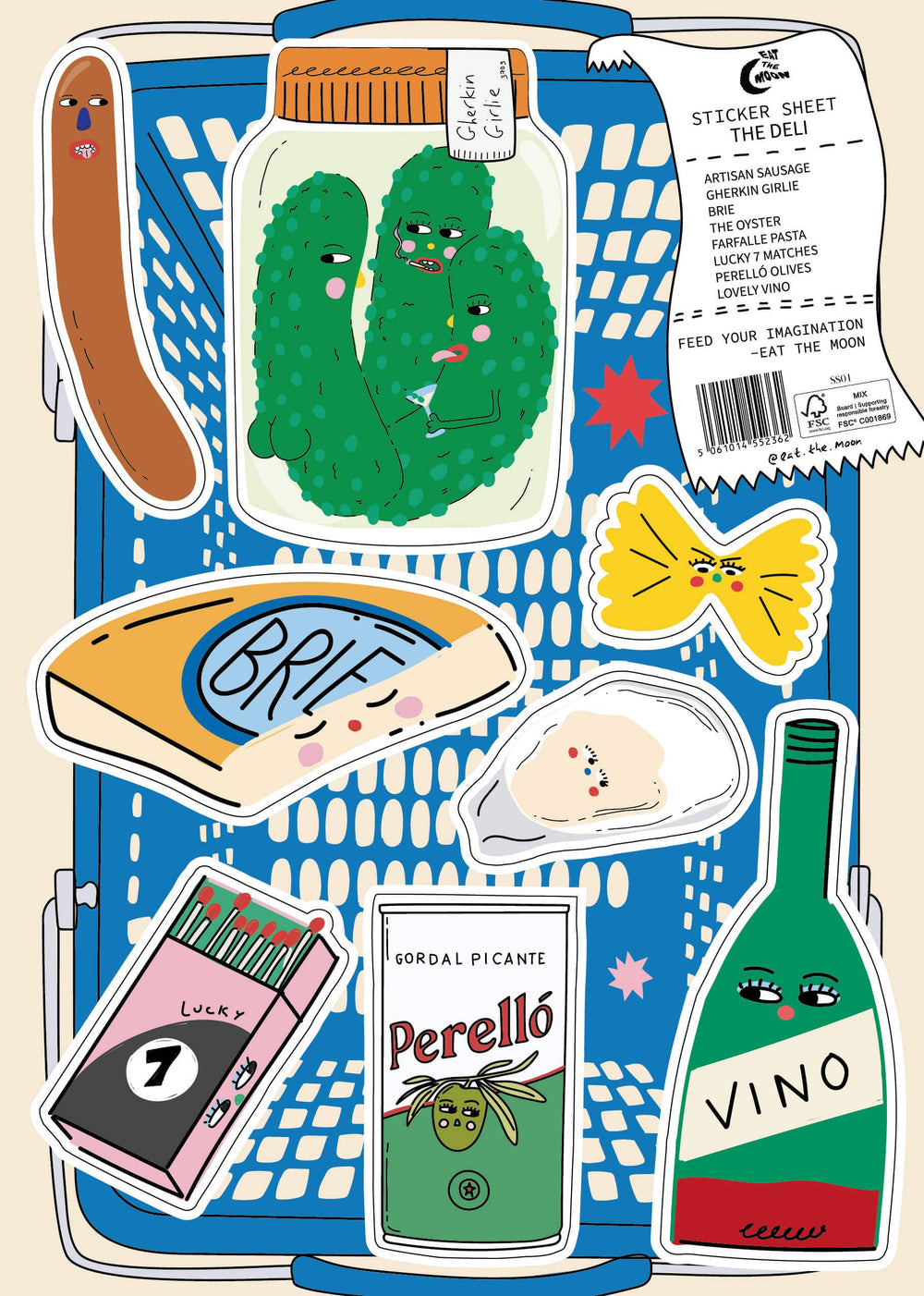 The Deli A5 Vinyl Sticker Sheet