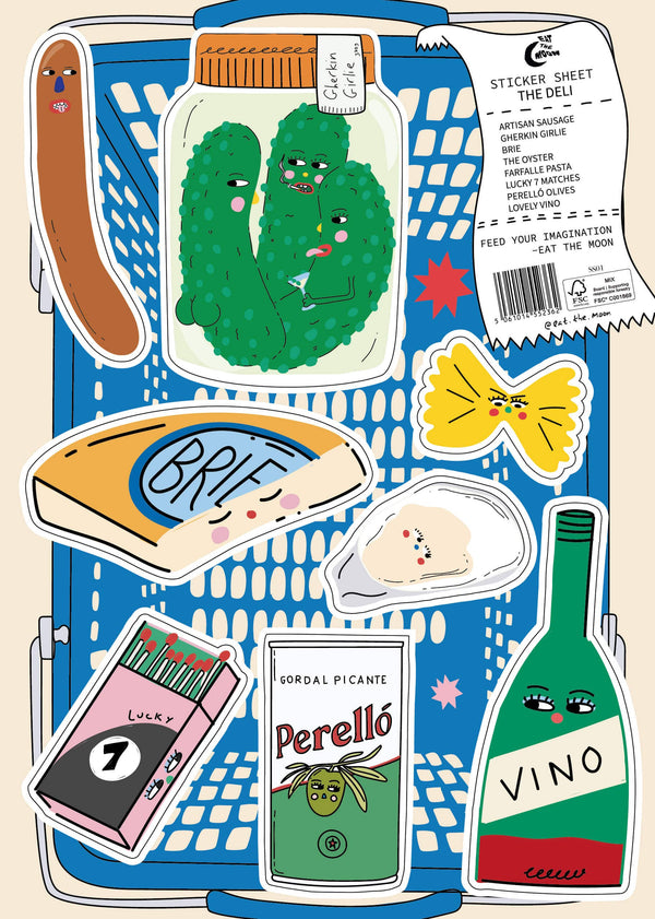 The Deli A5 Vinyl Sticker Sheet