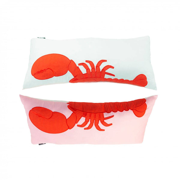 Helio Ferretti Double Sided Red Lobster Cushion