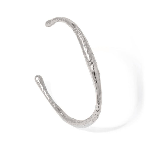 Textured Open Cuff Bracelet - Gold or Silver