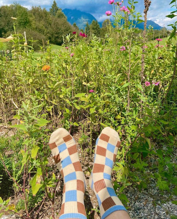Retro Checkered Socks