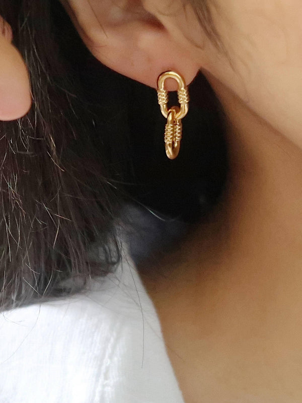 Non-Tarnish Link Earrings