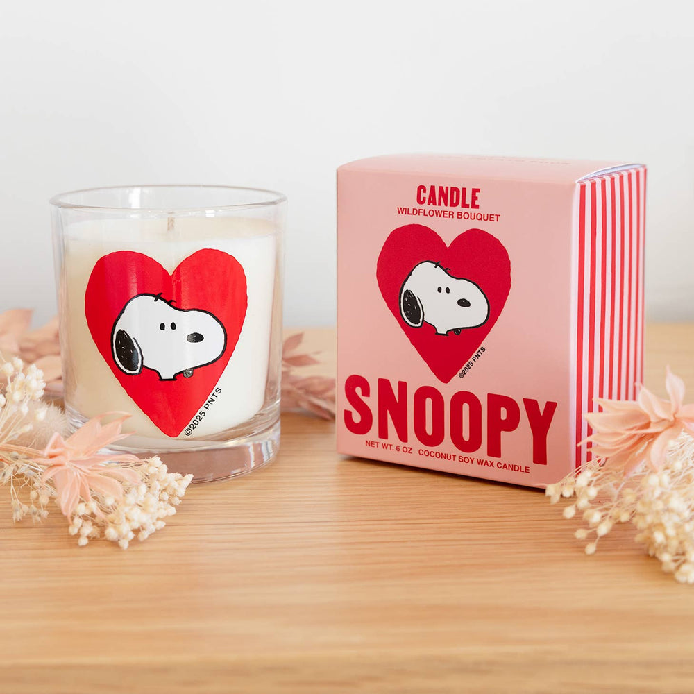 3P4 x Peanuts® Candle - Snoopy Heart (Wildflower Bouquet)