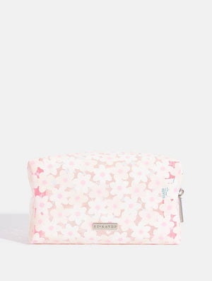 White Daisy Makeup Bag