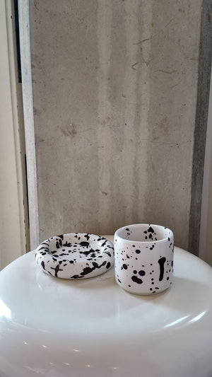 Glazed Chunky Mug & Saucer Set