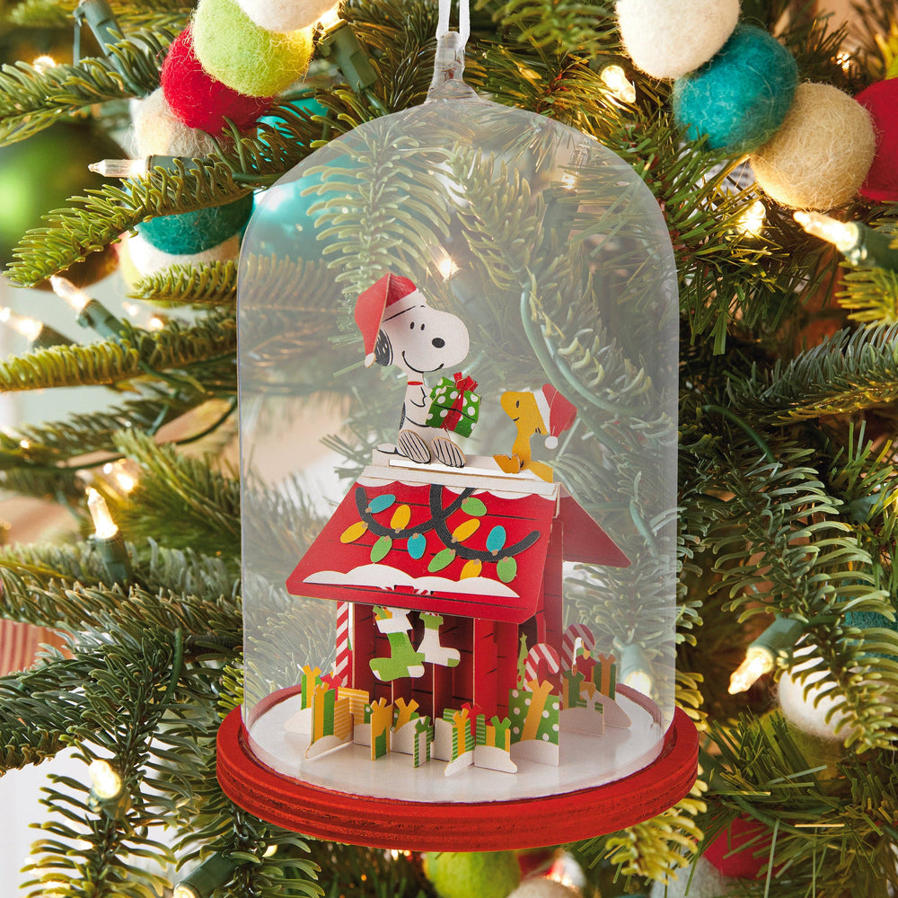 Signature Ornament - Peanuts™ Snoopy, Gift Box & Glass Dome
