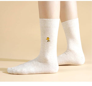 Peanuts Snoopy Embroidered Socks Gift Set 3 pairs