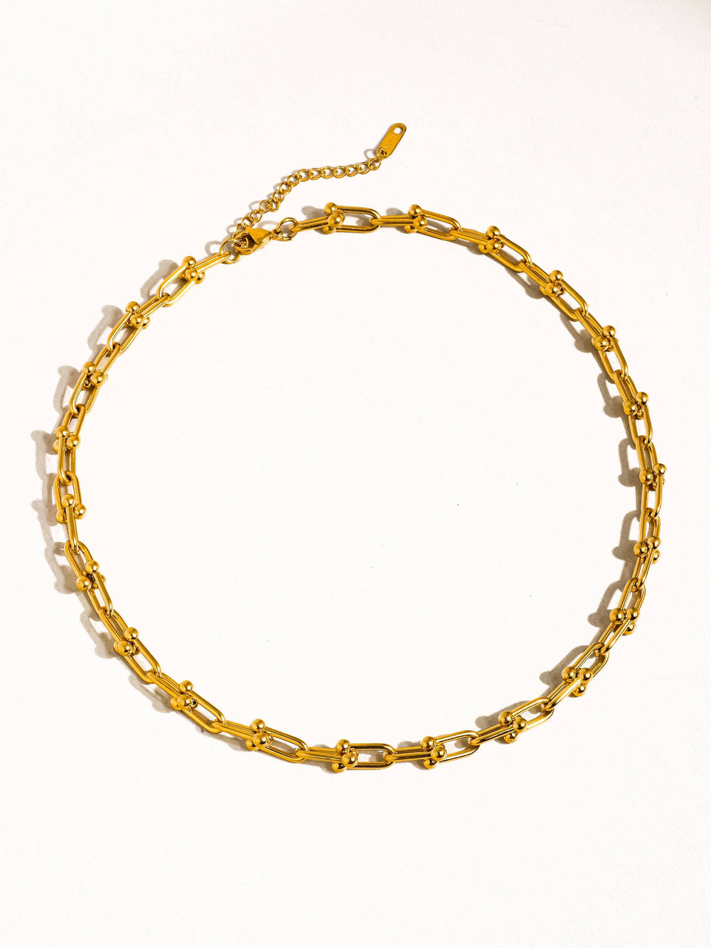 Gold Plated & Non-Tarnish Bold Chain Necklace