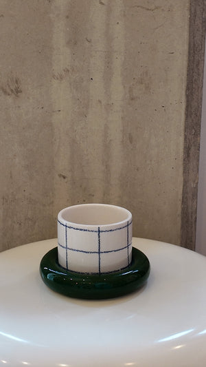 Glazed Chunky Mug & Saucer Set