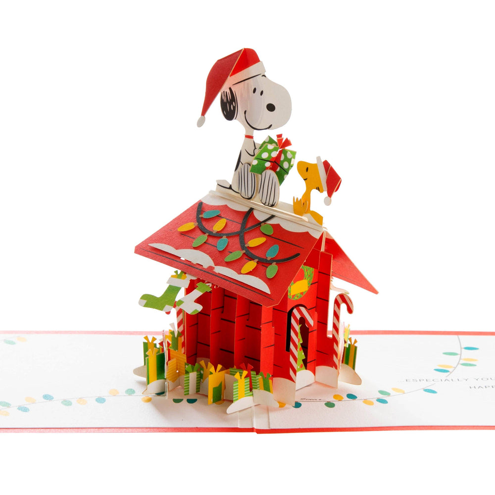 Paper Wonder Christmas Card - 3D Snoopy's Dog House Design