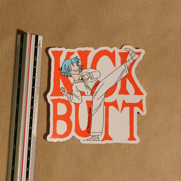 Kick Butt XL Waterproof Sticker