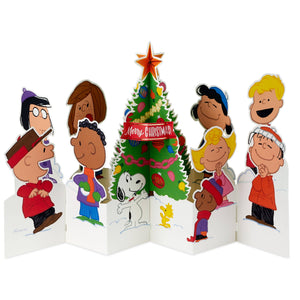Christmas Card - 3D Pop up Jumbo Peanuts™ Children & Snoopy