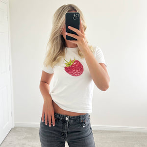 Raspberry Baby Tee