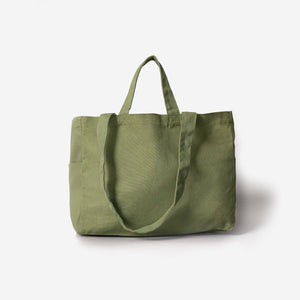 Organic cloth box low green