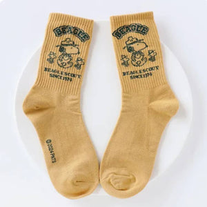 Peanuts Snoopy Scout 50th Celebtate Crew Ankle Socks-