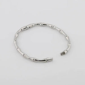 Bamboo Bangle Bracelet - Gold or Silver