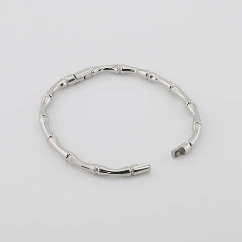 Bamboo Bangle Bracelet - Gold or Silver