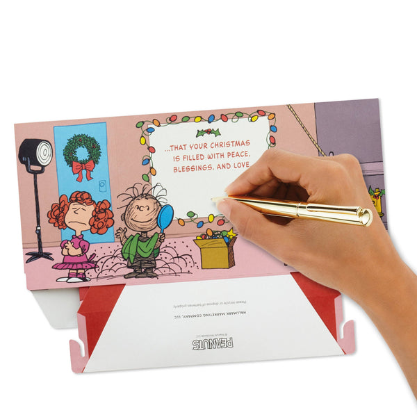 Christmas Paper Wonder Card 3D PopUp Peanuts™ Light & Sound