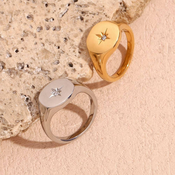 North Star Signet Ring