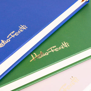 Helio Ferretti Notebook Green & Yellow Random Notes Notebook