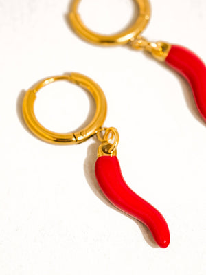 Pepper 18K Gold Non-Tarnish Vintage Pepper Earring