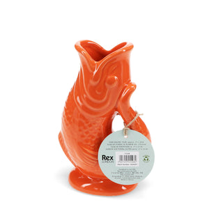 Ceramic Fish Orange Vase