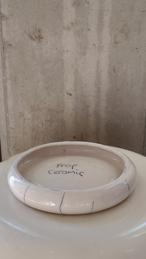 Handmade Chunky Plate by Prop Ceramics