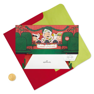 Christmas Paper Wonder Card 3D PopUp Peanuts™ Light & Sound