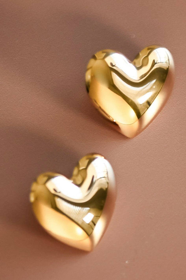 18K Gold PVD Plated Waterproof Stainless Steel Stud Earrings