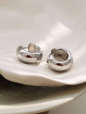 Everyday Small Chunky Hoops Non-Tarnish