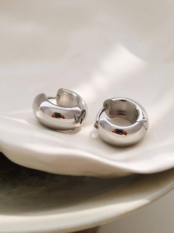 Everyday Small Chunky Hoops Non-Tarnish