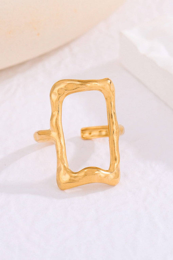 18K Gold Plated Waterproof Stainless Steel Ring
