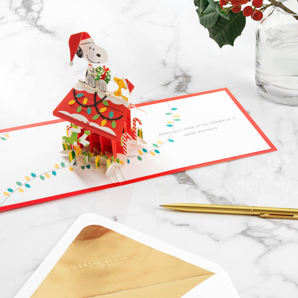 Paper Wonder Christmas Card - 3D Snoopy's Dog House Design