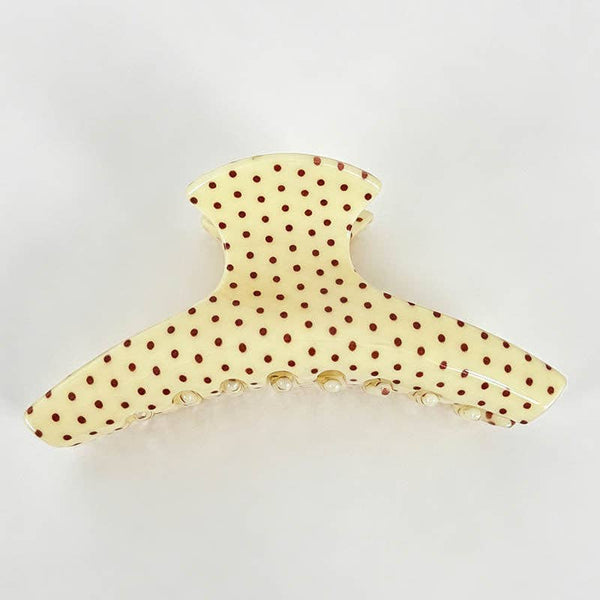 Retro Polka Dot Hair Claw
