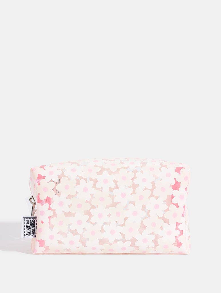 White Daisy Makeup Bag
