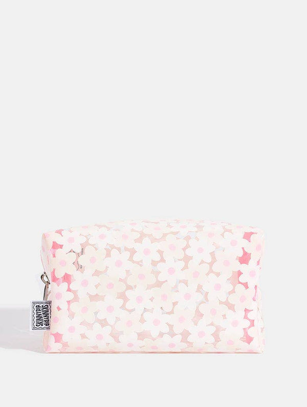 White Daisy Makeup Bag