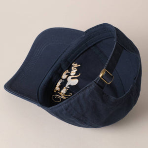 New York Social Club Text Embroidery Baseball Cap