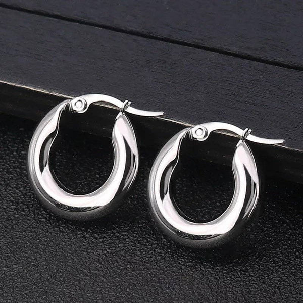 Classic Hoop Earrings – Gold & Silver 3 Sizes