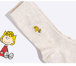 Peanuts Snoopy Embroidered Socks Gift Set 3 pairs