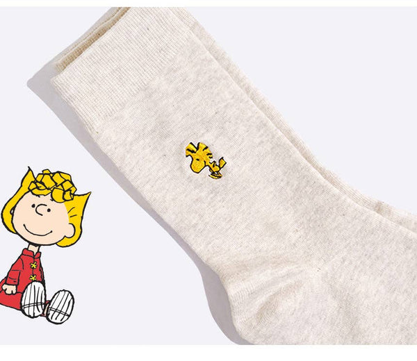 Peanuts Snoopy Embroidered Socks Gift Set 3 pairs