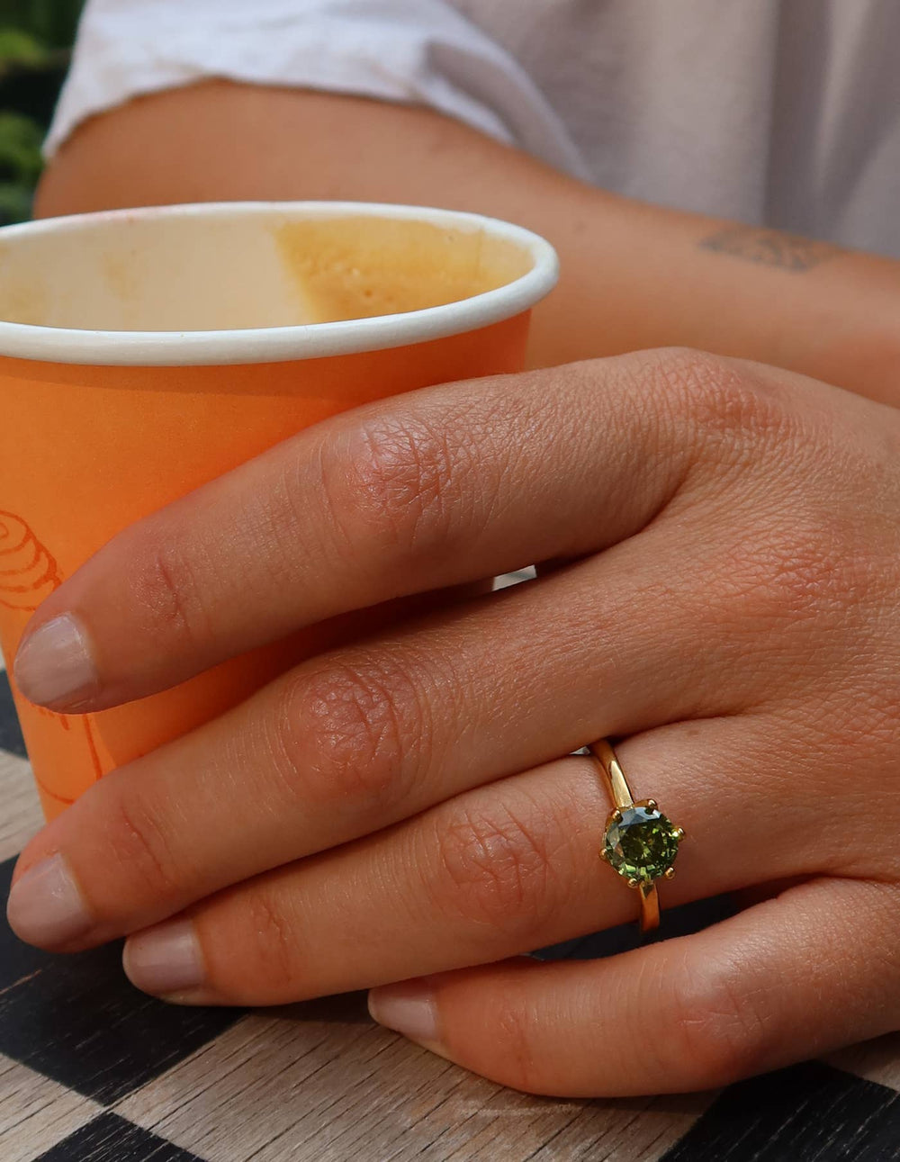 Waterproof Gemstone Ring