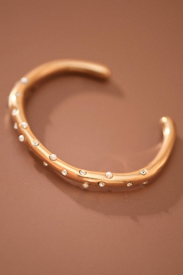 18K Gold PVD Plated Waterproof Stainless Steel Bangle