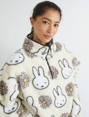 Miffy x Skinnydip Flower Longline Fleece