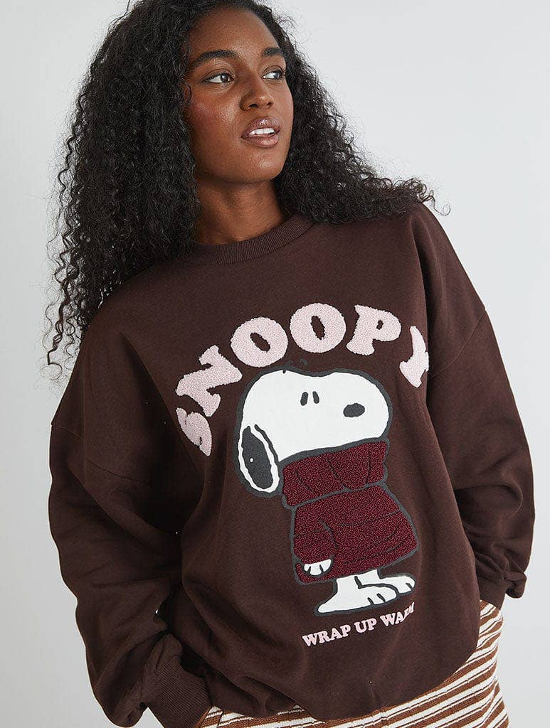 Peanuts x Skinnydip Snoopy Wrap Up Warm Sweatshirt