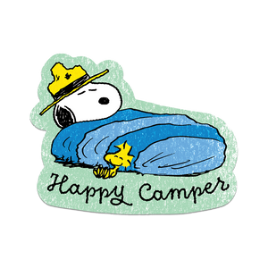 Happy Camper by Snoopy - Die-Cut Sticker