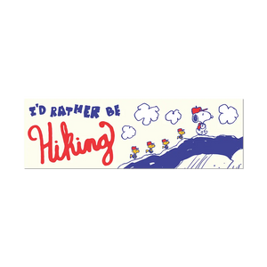 I'd Rather Be Hiking by Peanuts - Die-Cut Sticker