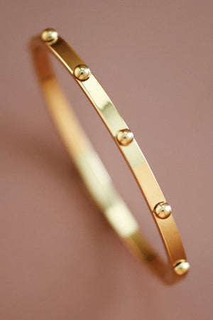 18K Gold Plated Waterproof Stainless Steel Bangle