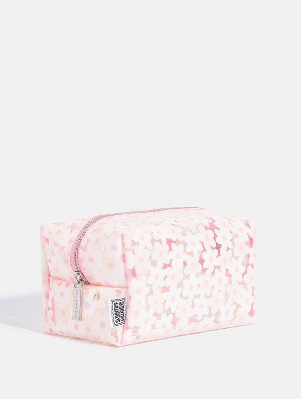 White Daisy Makeup Bag