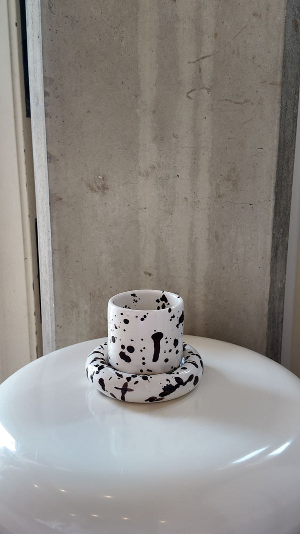 Glazed Chunky Mug & Saucer Set