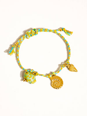 Gold Plated & Non-Tarnish Summer Rope Charm Bracelet